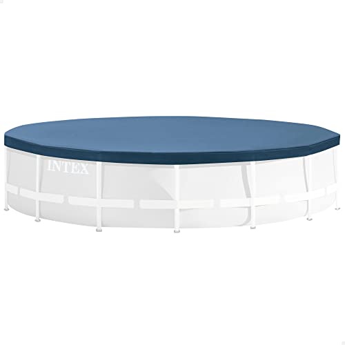 INTEX 28031 - Cobertor para piscinas desmontables Metal y Prism Frame 366 cm, Color Azul marino