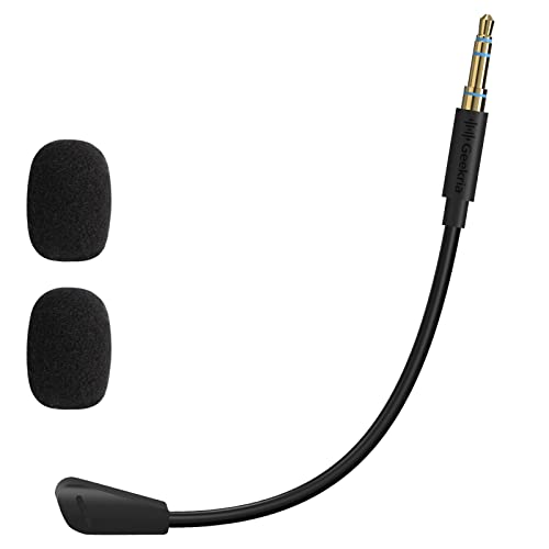 Geekria QuickFit Headset Boom Mic Reemplazo de 3.5mm Micrófono de juego desmontable Compatible con Turtle Beach Xbox One Stealth 400 420x 450 500p520Recon 50x50p60p Auriculares para juegos(0.5FT 17cm)