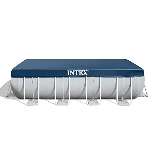 INTEX 28037 - Cobertor piscina rectangular Prism Frame 400 x 200 cm, Color Azul