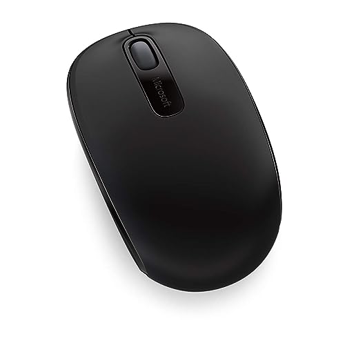 Microsoft Wireless Mobile Mouse 1850 - Ratón (Ambidextro, RF inalámbrica + USB, Black)