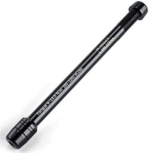 CXWXC Ejes pasantes de 12mm para Entrenadores de Bicicleta,Adaptador de Eje pasante M12x1/1.5/1.75 para Entrenador de fijación de Rueda Trasera,Adaptador de Ejes pasantes (T01-1.5/160-172)
