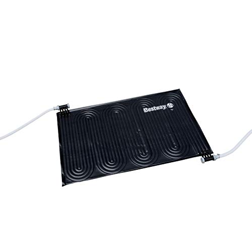 Bestway Calentador de piscina solar Flowclear para sistemas de filtro, almohadilla de piscina Clean Sun Powered, negro, 110 x 171 cm