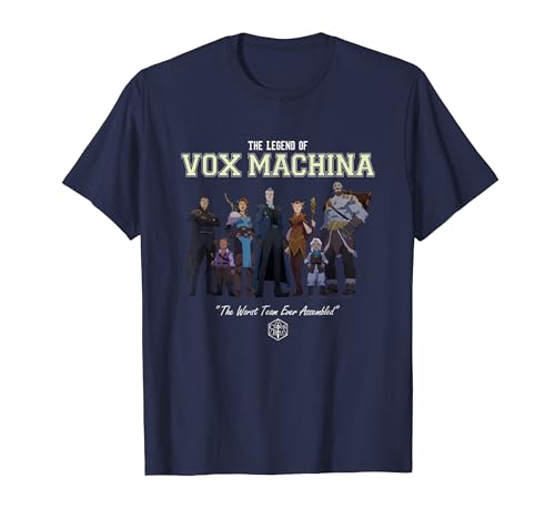 The Legend of Vox Machina Grupo con Logo Varsity Camiseta