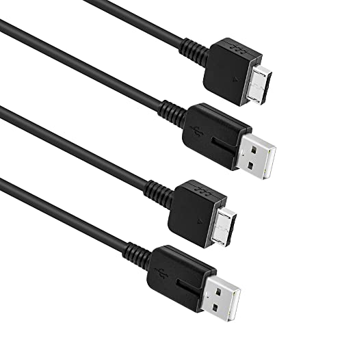 Mcbazel 2 piezas de cable de carga PS Vita Cable de datos USB Cable de reemplazo compatible con Sony Playstation Vita, PSVita 1000-1.2M