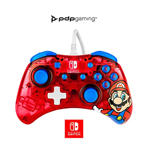 PDP - Rock Candy Mando con Cable para Nintendo Switch Mario (Nintendo Switch)