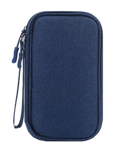 TPZORJX Bolsa de Viaje Antigolpes Estuche Rígido, Doble Capa,Bolsa de almacenamiento digital de gran capacidad, portátil, impermeable, anticaída, multifuncional, para cable de datos y cargador