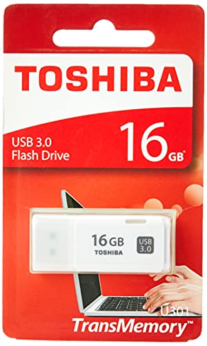 Toshiba TransMemory U301 - Memoria USB de 16 GB, color blanco