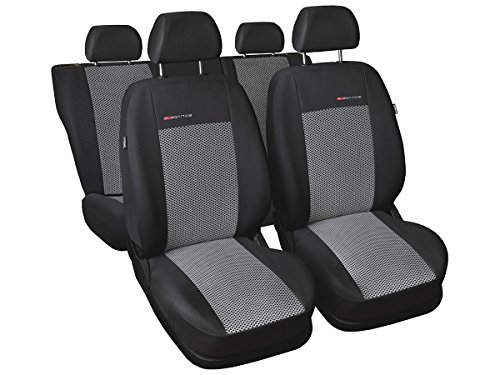 Auto-schmuck - Fundas de asiento a medida para Seat Ibiza, ajuste perfecto, fundas protectoras para asiento, de terciopelo y tela