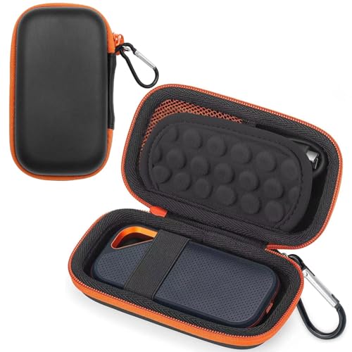 Funda para SDisk, Case for SDisk Extreme Pro/Extreme Portable External – Funda rígida de Viaje para Unidades externas (Negro)