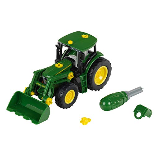 Theo Klein 3903 John Deere Tractor I with Front Loader and Counterweight I Individual Parts can be Dismantled I Toy for Children Aged 3 Years and up