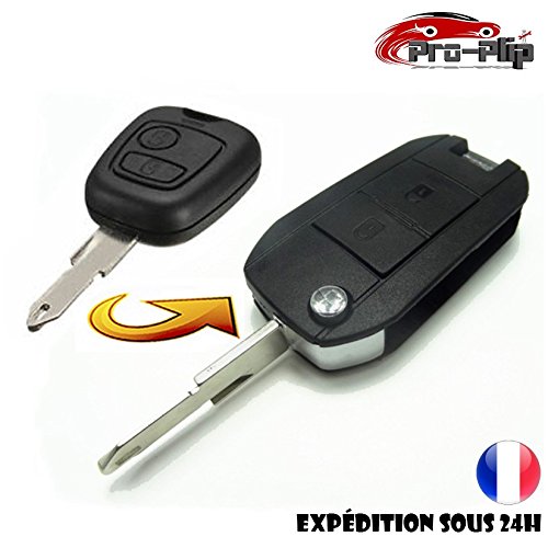 Pro-Plip - Kit de conversión de llave para Citroën Picasso Xsara, Berlingo, Saxo, Jumpy Jumpy con 2 botones