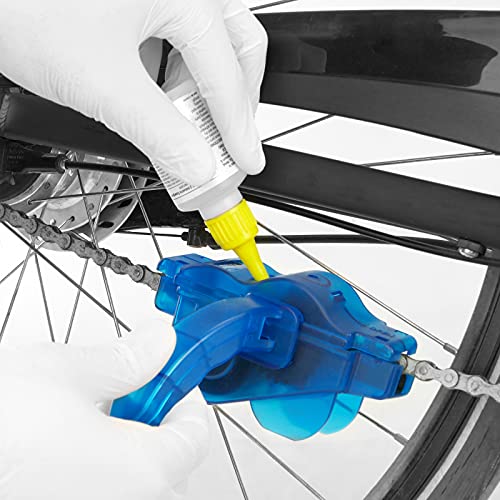 PrimeMatik - Limpiador y lubricador Cadena Bicicleta Herramienta de Limpieza de Bici