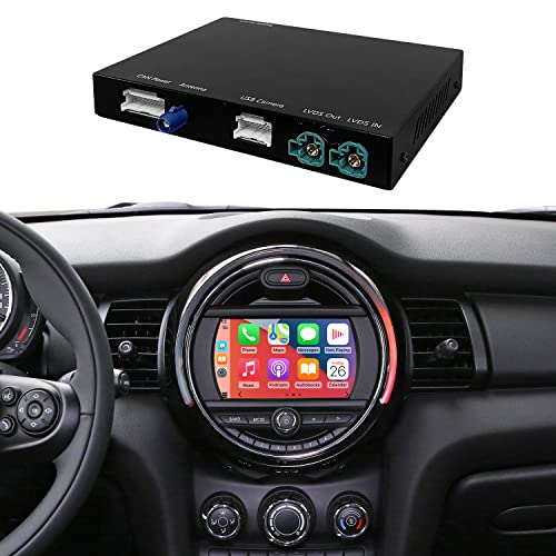 Road Top Retrofit Kit Decodificador con CarPlay inalámbrico y Android Auto Mirror Link Navigation para BMW Mini Cooper One Hatch Clubman F55 F56 F54 F57 NBT System 2014-2018 Año